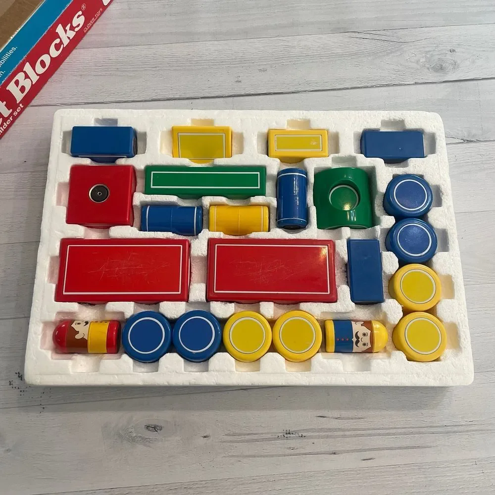 Vintage hilco 1980s magnet blocks big builders‎ set full set